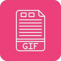 gif lijn ronde hoek achtergrond pictogrammen vector