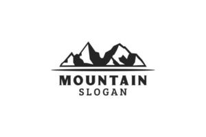 berg, reizen, avontuur hipster logo ontwerp inspiratie vector