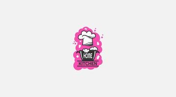 chef keuken logo icoon vector illustratie ontwerp