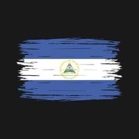 nicaragua vlag borstel vector