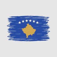 kosovo vlag borstel vector