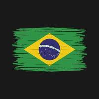 braziliaanse vlag borstel vector