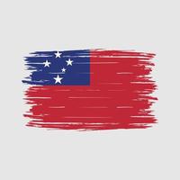 Samoa vlag borstel vector