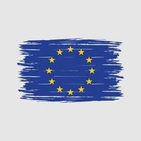 Europese vlag borstel vector