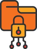 gegevens encryptie vector icoon ontwerp