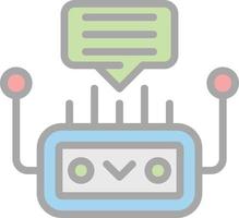 Chatbot vector icoon ontwerp