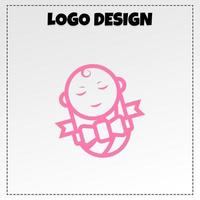 baby winkel logo illustratie vector ontwerp