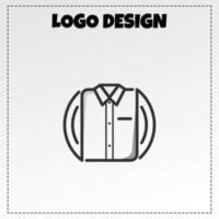 overhemd logo mascotte illustratie vector ontwerp