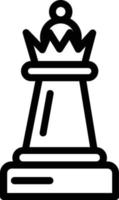 schaak koningin vector icoon ontwerp