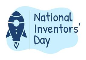 nationaal uitvinders dag Aan februari 11 viering van genie innovatie naar eer Schepper van wetenschap in vlak tekenfilm hand- getrokken sjabloon illustratie vector