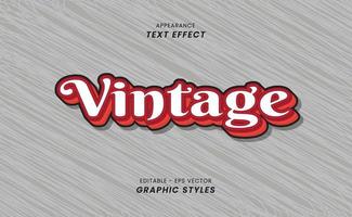 tekst effect - met retro thema. vector