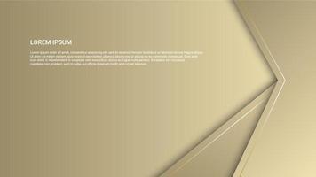 elegant luxe goud kleur achtergrond ontwerp vector