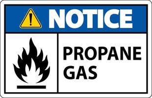 symbool propaan merk op label, propaan gas- teken vector