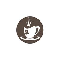 koffie kop symbool vector icoon illustratie
