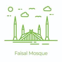 modieus faisal moskee vector