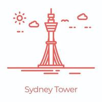 modieus Sydney toren vector