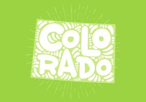 Colorado State Lettering vector