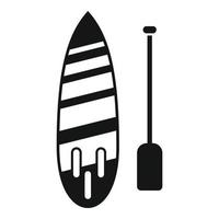 sup surfboard icoon gemakkelijk vector. bord peddelen vector