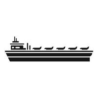 vliegtuig schip icoon gemakkelijk vector. leger marine vector