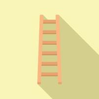 schilder ladder icoon vlak vector. hout bouw vector