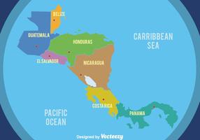 Nice Central America Map Vector