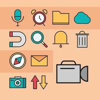 gebruikersinterface icon set vector