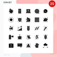voorraad vector icoon pak van 25 lijn tekens en symbolen voor app kunsten recycle kunst programmering bewerkbare vector ontwerp elementen