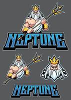 Neptunus mascotte ontwerp vector