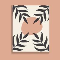 abstract kunst natuur achtergrond vector. modern vorm lijn kunst behang. boho gebladerte botanisch tropisch bladeren en bloemen patroon ontwerp voor zomer uitverkoop banier , muur kunst, prints en stoffen. vector