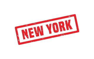 nieuw york rubber postzegel structuur met grunge stijl Aan wit achtergrond vector