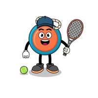 yoyo illustratie net zo een tennis speler vector