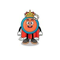 mascotte illustratie van yoyo koning vector