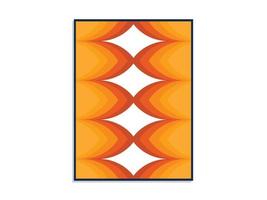 canvas afdrukken met een abstract helling thema met een mengsel van licht geel naar donker oranje gradaties. geschikt voor muur decoraties en andere sjabloon ontwerp behoeften. vector