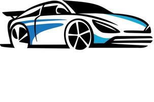 illustratie van elektrisch auto logo vector