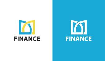 abstract financieel bedrijf logo vector