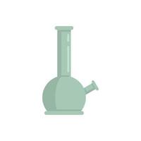 hookah glas pot icoon vlak geïsoleerd vector