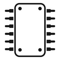 tablet reparatie transistor icoon gemakkelijk vector. telefoon gebroken vector