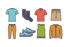 Men Fashion Icon Pack vector