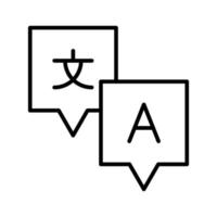taalcursus pictogram vector
