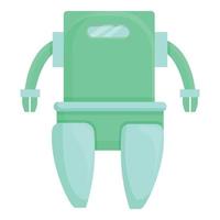 groen robot icoon tekenfilm vector. kind onderwijs vector