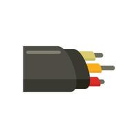netwerk optiek kabel icoon vlak geïsoleerd vector