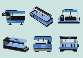 Water Jet Machine Vlakke Vectorillustratie vector