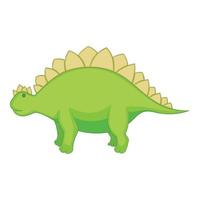 stegosaurus icoon, tekenfilm stijl vector