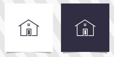 brief p met huis logo ontwerp vector