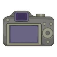 fotocamera icoon, tekenfilm stijl vector