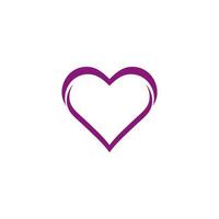 liefde logo vector icoon illustratie ontwerp