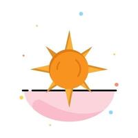 zon dag licht bedrijf logo sjabloon vlak kleur vector