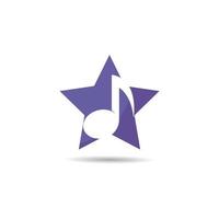 muziek- logo vector icoon illustratie