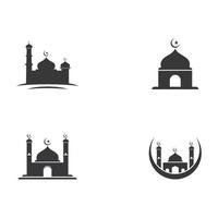 moskee Moslim icoon vector illustratie ontwerp