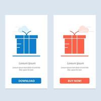 doos logistiek geschenk globaal blauw en rood downloaden en kopen nu web widget kaart sjabloon vector